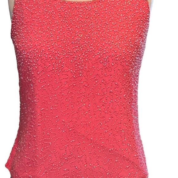 Jkara || Flamingo, pink with embellishments throughout. Size large. - Picture 12 of 13